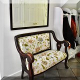 F01. Antique bench. 38”h x 48” w x 20”d 